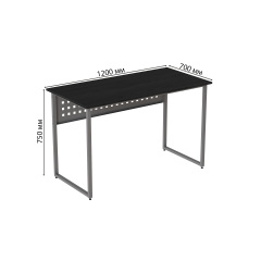 Комп'ютерний стіл Ferrum-decor Майк 75x120x70 сірий ДСП Сосна Кембра 16мм Чернівці