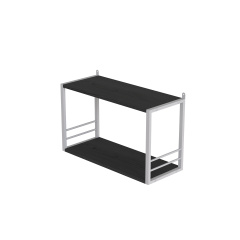 Книжкова полиця універсальна Ferrum-decor Стім 1 38x63x26 білий ДСП Сосна Кембра 16мм (XK00030) Киев
