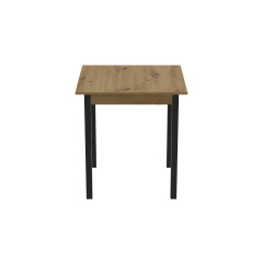 Стіл кухонний Ferrum-decor Агата 75x80x80 Чорний ДСП Дуб Артізан 16мм (AGA0020) Бучач