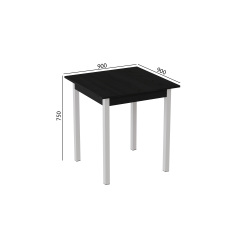 Стіл кухонний Ferrum-decor Дієго 75x70x70 Білий ДСП Сосна Кембра 16мм (DIE0031) Львів