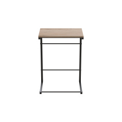 Столик приставной Терри Ferrum-decor 650x440x330 Черный металл ДСП Дуб Сан-Марино 16 мм (TERR002) Южноукраїнськ