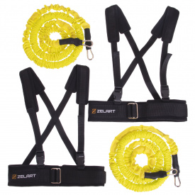 Тренировочная система парная Zelart FI-2791 Желто-черный