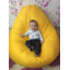 Безкаркасне крісло мішок груша Овал Coolki XXL 90x130 Жовтий (Оксфорд 600D PU) Черноморск