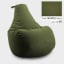 Безкаркасне крісло мішок груша Coolki XXL 90x130 Хакі (Оксфорд 600D PU) Курінь