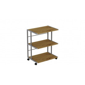 Стол приставной Ferrum-decor Амиго 62x60x40 металл Серый ДСП Дуб Артизан 16мм (AMI0020)