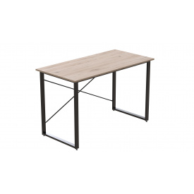 Компьютерный стол Ferrum-decor Дейв 75x140x60 черный ДСП Дуб Сан-Марино 32мм