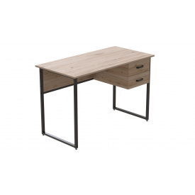 Компьютерный стол Ferrum-decor Дакота 76x120x60 черный ДСП Дуб Сан-Марино 32мм