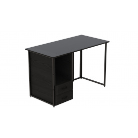 Компьютерный стол Ferrum-decor Отто 76x140x70 черный ДСП Сосна Кембра 32мм