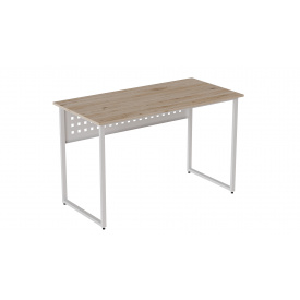 Компьютерный стол Ferrum-decor Майк 75x100x70 белый ДСП Дуб Сан-Марино 16мм