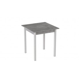 Стол кухонный Ferrum-decor Диего 75x90x90 Белый ДСП Бетон 16мм (DIE0028)