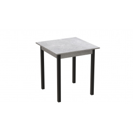 Стол кухонный Ferrum-decor Диего 75x90x90 Черный ДСП Бетон 16мм (DIE0021)