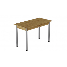 Стол кухонный Ferrum-decor Бенита 75x120x80 Серый ДСП Дуб Артизан 16мм (BEN0062)