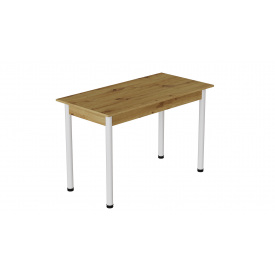 Стол кухонный Ferrum-decor Бенита 75x120x80 Белый ДСП Дуб Артизан 16мм (BEN0041)