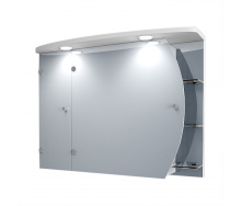 Дзеркальна шафа у ванну кімнату Tobi Sho 088-NZ з підсвіткою 600х800х125 мм