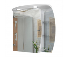Зеркальный шкаф в ванную комнату Tobi Sho 66-NS-Z с подсветкой 620х600х125 мм