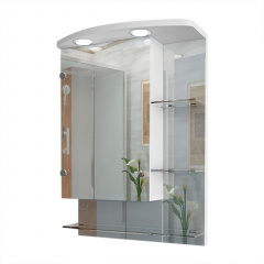 Зеркальный шкаф в ванную комнату Tobi Sho 75-SZ с подсветкой 700х500х125 мм Луцк