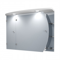 Дзеркальна шафа у ванну кімнату Tobi Sho 088-NZ з підсвіткою 600х800х125 мм Київ