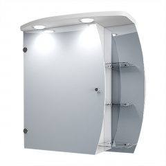 Дзеркальна шафа у ванну кімнату Tobi Sho 066-NS-Z з підсвіткою 620х600х125 мм Житомир