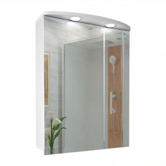 Дзеркальна шафа у ванну кімнату Tobi Sho 67-S з підсвіткою 800х600х145 мм Чернівці