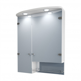 Дзеркальна шафа у ванну кімнату Tobi Sho 0750-SZ з підсвіткою 752х600х125 мм