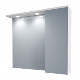 Зеркальный шкаф в ванную комнату Tobi Sho 080-SZ с подсветкой 700х800х150 мм