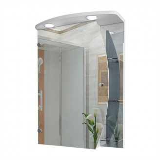 Дзеркальна шафа у ванну кімнату Tobi Sho 557-NZ з підсвіткою 770х550х125 мм