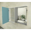 Дзеркальна шафа у ванну кімнату Tobi Sho 081-S з підсвіткою 700х800х150 мм Суми