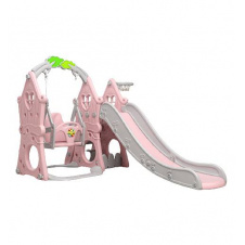 Горка-Качели с баскетбольным кольцом BabyPlayPen 3 в 1 Унисекс 1348514518 201*145*120 Розовый