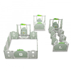 Манеж BabyPlayPen "Магической лес" встроенное баскетбольное кольцо 84*123*62 Оливковый Житомир