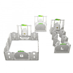 Манеж BabyPlayPen "Магической лес" встроенное баскетбольное кольцо 205*285*62 Серый Полтава