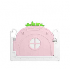 Манеж BabyPlayPen "Магической лес" встроенное баскетбольное кольцо 205*246*62 см Розовый Долина