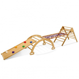 Комплекс раннего развития SportBaby "Альпинист-4" (арка+скалолазка+сетка+угол)