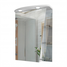 Зеркальный шкаф в ванную комнату Tobi Sho 55-SK-Z с подсветкой 750х550х125 мм