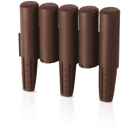 Бордюр садовый PROSPERPLAST PALISADA - коричневый 2,7 м