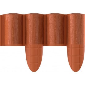 Газонное ограждение 4 ECO кирпичный 2,4м Cellfast