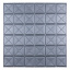 Самоклеющаяся декоративная 3D панель Loft Expert 177-8 Квадрат серебро 700x700x8 мм Киев