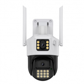 IP камера видеонаблюдения RIAS A23 (iCSee APP) Wi-Fi 2 объектива 3MP+3MP уличная с удаленным доступом