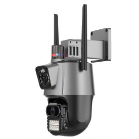 IP камера видеонаблюдения RIAS P11-QQ6 (iCSee APP) Wi-Fi 2 объектива 3MP+3MP уличная с удаленным доступом