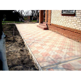 Тротуарная плитка Шоколадка 300х300х30 мм Коричневый