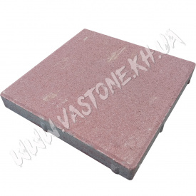 Тротуарная плитка сухопрессованная «Квадрат» 40х40х5 см Красный