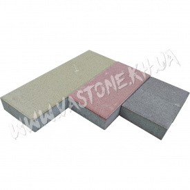 Тротуарная плитка «Палуба» 6 см Красный