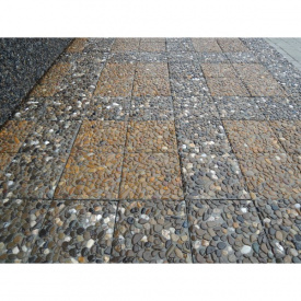 Тротуарная плитка «Квадрат-эко» Базальт черный