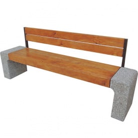 Скамейка, лавочка парковая «Модерн» со спинкой