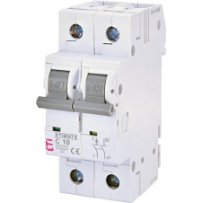 Автоматический выключатель ETI 002142514 ETIMAT 6 1p+N С 10А (6 kA)