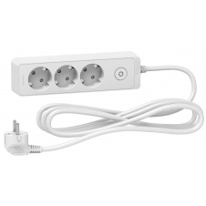 Тримісний подовжувач Schneider Electric ST9433W (3м) білий