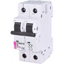 Автоматичний вимикач ETI 002153717 ETIMAT 10 2p D 20А (10 kA)