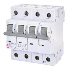 Автоматический выключатель ETI 002116510 ETIMAT 6 3p+N B 2А (6 kA)
