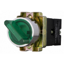 Переключатель XB2-BK2365 1NO 1NC 2-позиционный поворотный зеленый с подсветкой АскоУкрем