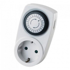 Механический таймер в розетку суточный TIMER-1 3500W 16A Horoz Electric (108-001-0001-010)