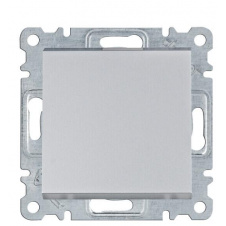 Фото - Двухполюсный выключатель Hager WL0062 Lumina 10АХ/230В (серебристый) Двухполюсный выключатель Hager WL0062 Lumina 10АХ/230В (серебристый)